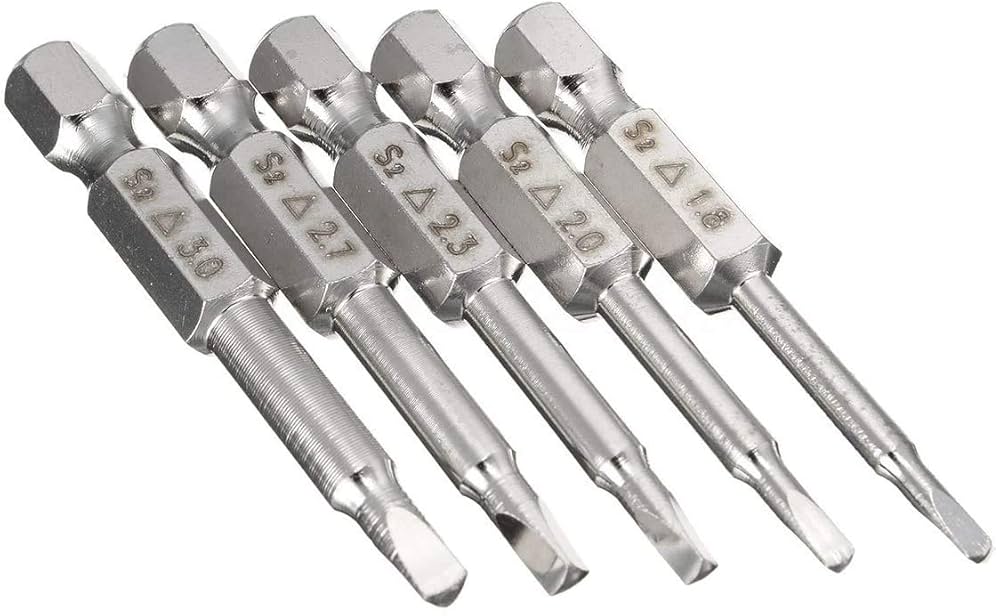 シャンべ Amazon | Yakamoz 5ピース 6.35mmシャンク 三角 ドライバー